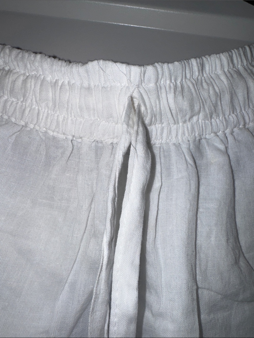 ๐ Gorgeous White Waves Embroidered Maxi Skirt w Drawstring Waist. L/XL NWT!๐ฅ๐ฅ - Picture 3 of 6